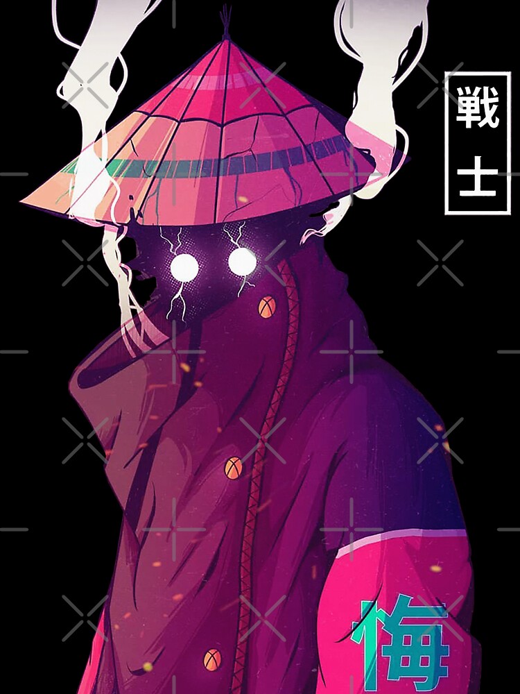 Vaporwave Neo Tokyo Aesthetic Samurai by OWLvision33