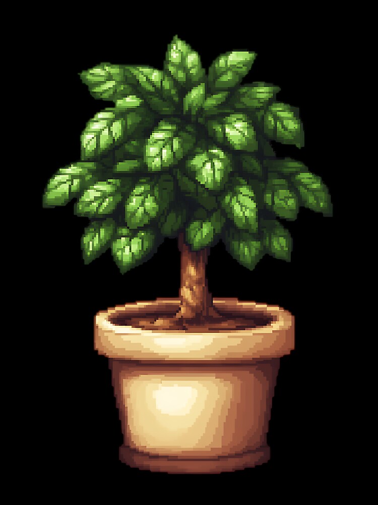 Pixel Art Potted Plant by bapupa