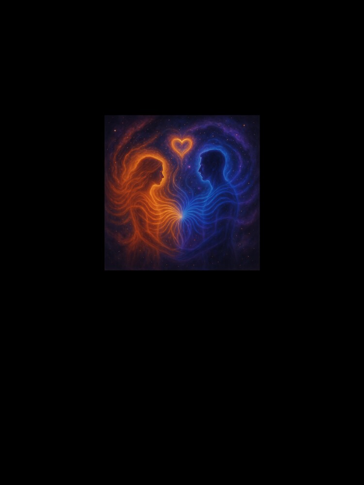 "Cosmic Soul Connection – Duality of Light and Dark" by Spiritualartz