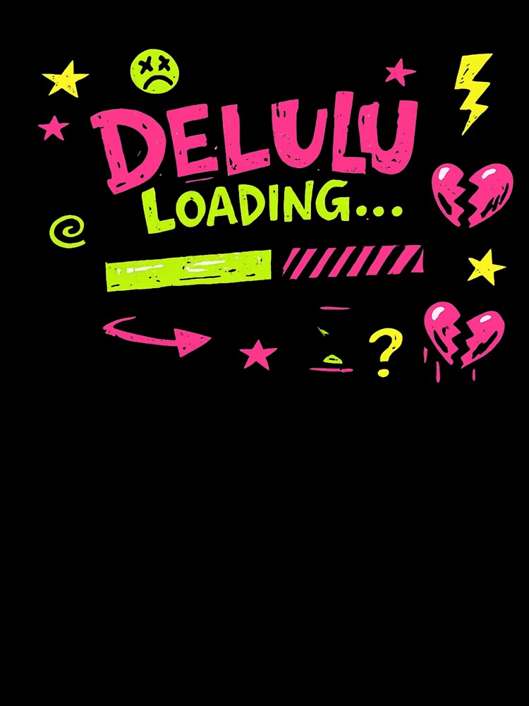 Delulu Loading – Chaotic Anti‑Design Sticker by Timeless Junction