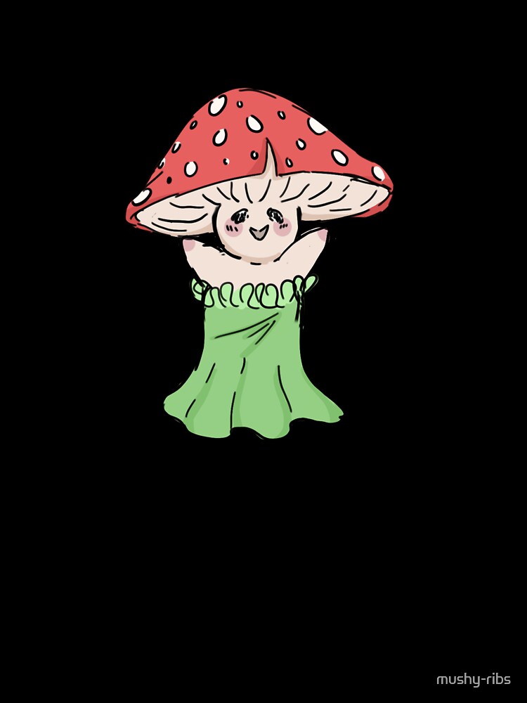 Mushroom Creature wearing a Dress by mushy-ribs