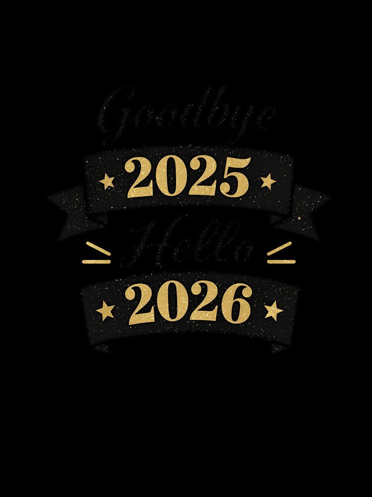 Goodbye 2025 Hello 2026 New Year T‑Shirt | Festive NYE Countdown Tee for Parties, Family Photos, Matching Outfits, Fireworks Night, Resolution Season ​ by GAIDREDA