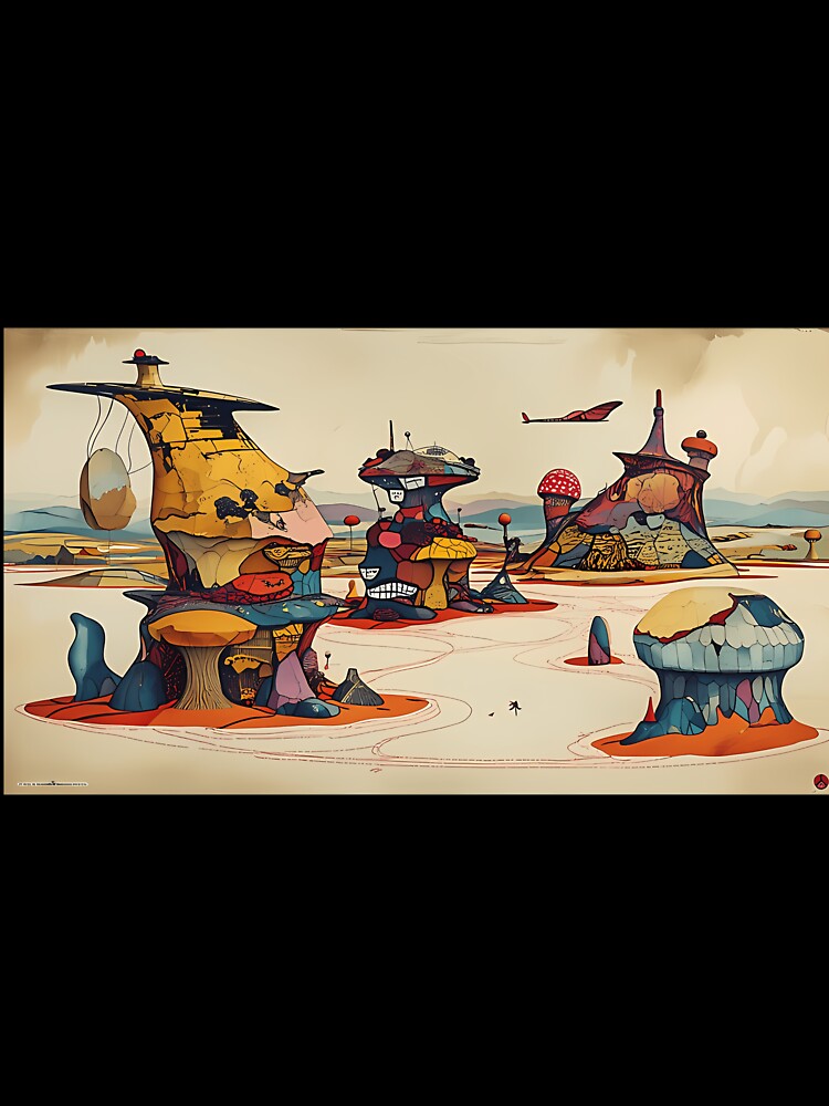 Surreal Mushroom Landscape by frijazede36