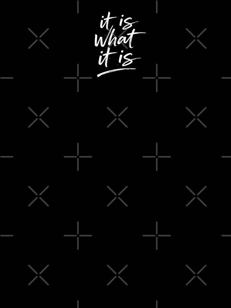 It Is What It Is Handwritten Quote Messy Ink Typography Authentic Hand Drawn Phrase Minimal Grunge Text Design by OnPointOutfits