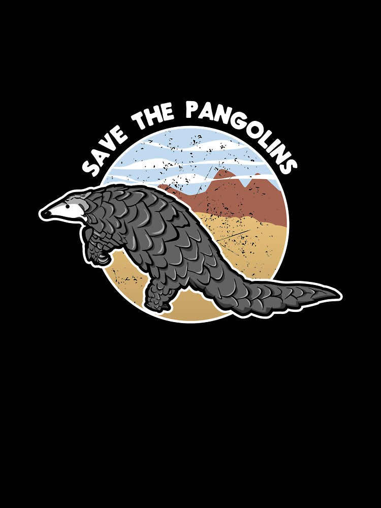 Save The Pangolin product, Endangered Species Tee, Animal Tee by Lisbob