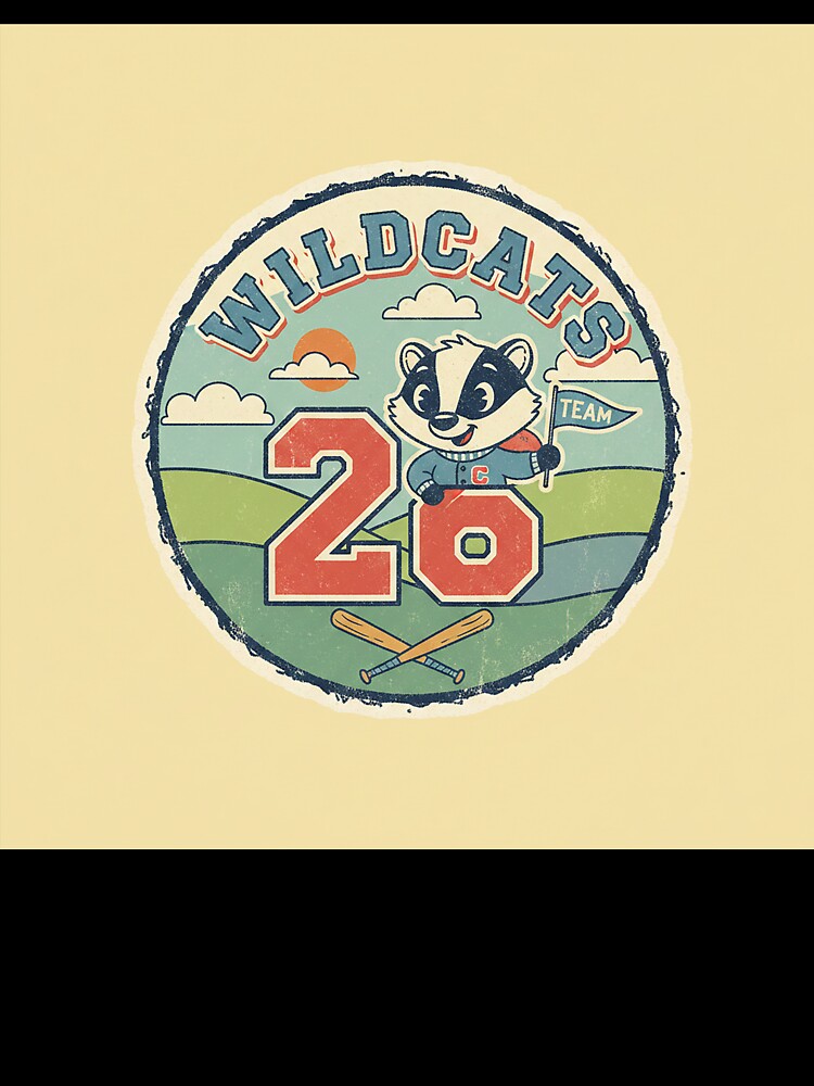 Retro 26 Varsity Mascot – Vintage 1960s Animation Style Sticker by VisualRotaStudio