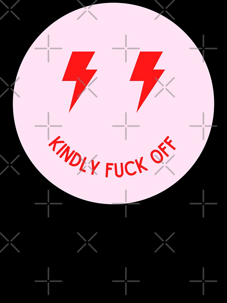 Preppy kindly fuck off smiley in pink by SUUSCK ★
