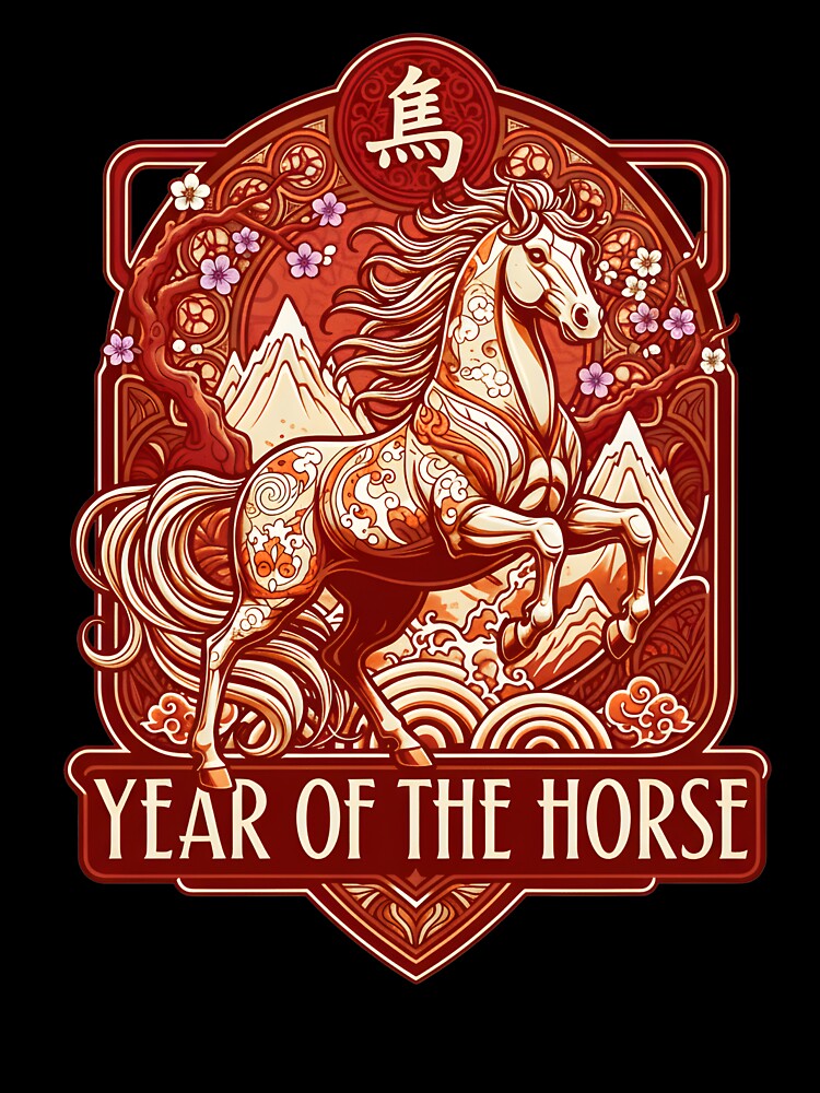 Year of the Horse 2026 – Chinese New Year Lunar Festival Artwork by Inkvado