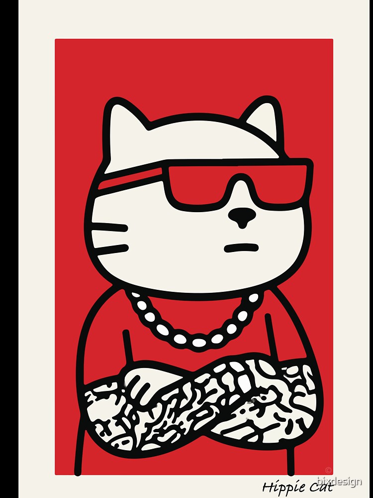 Hippie Cat by bixdesign