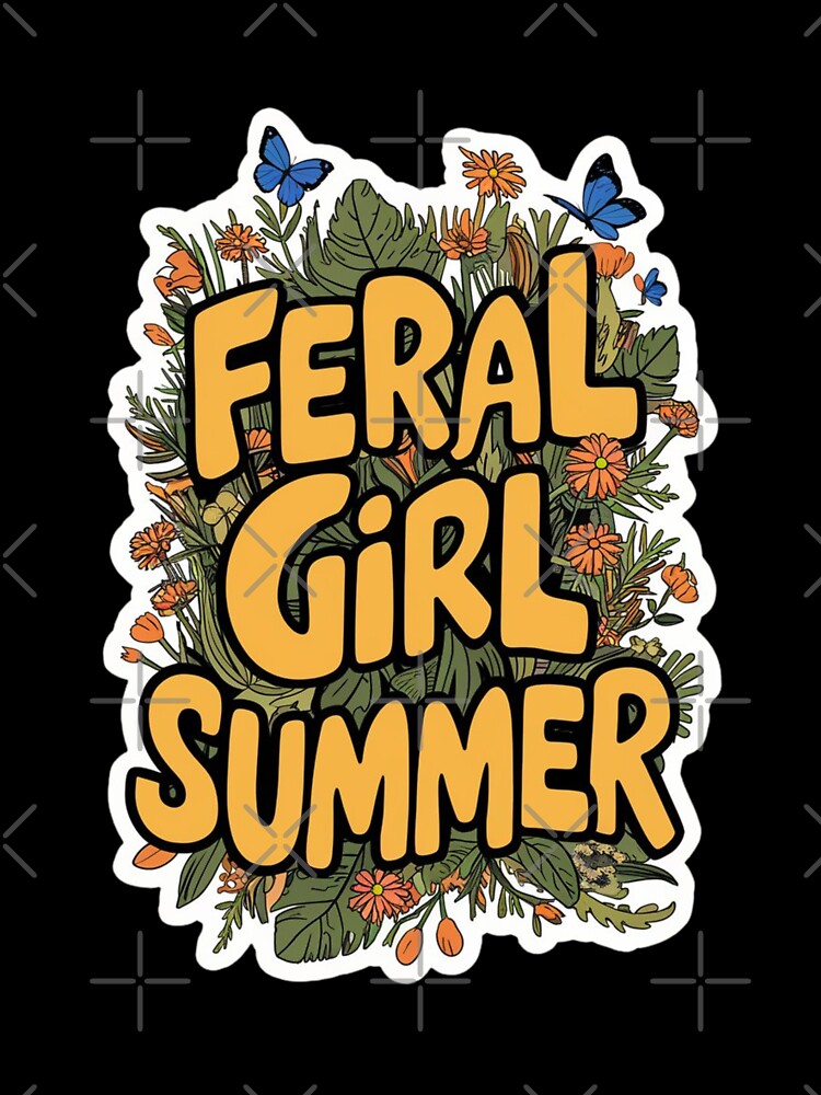 Feral Girl Summer Wildflower Design by Peter Stawicki