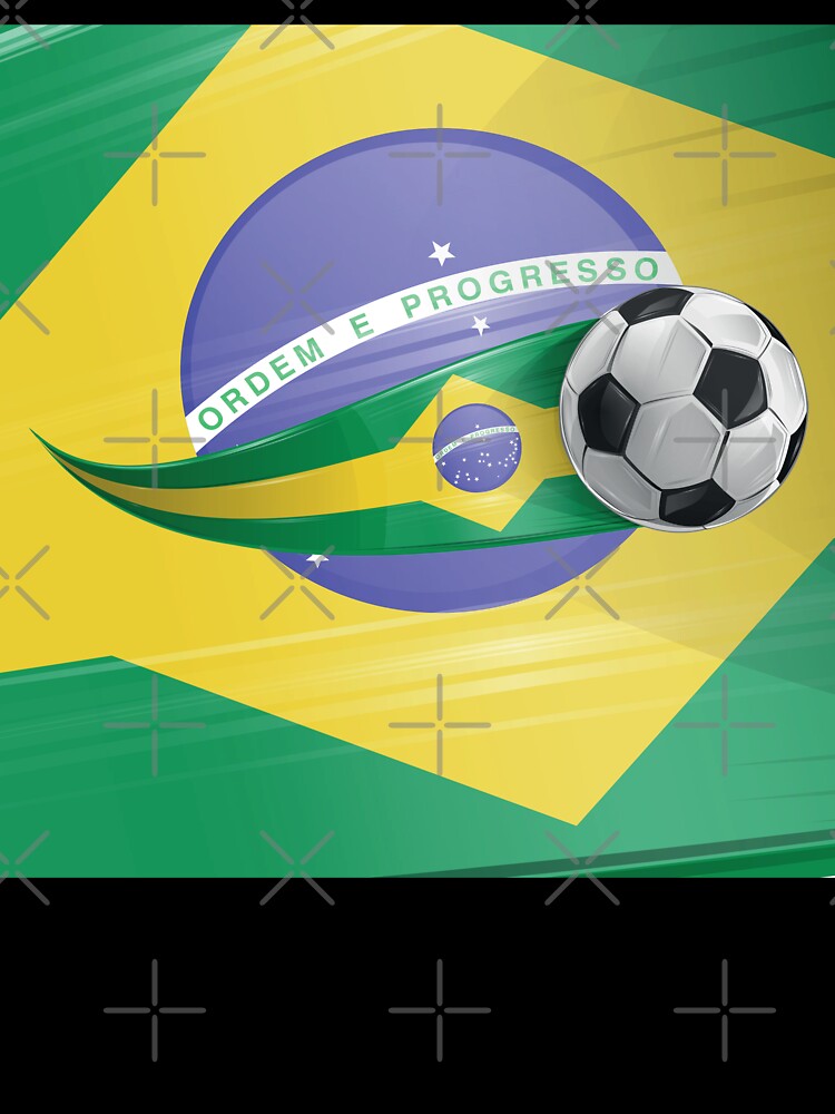 Realistic soccer ball featuring the colors of the Brazilian flag by Doomko