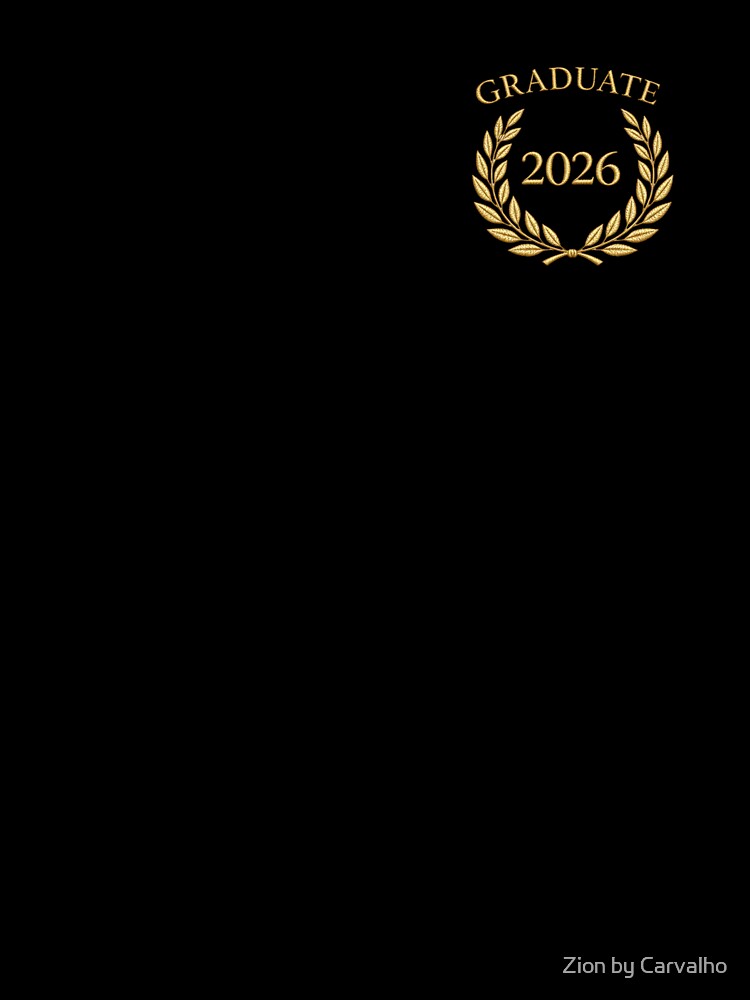 Class of 2026 Graduation T-Shirt - Minimalist Laurel Wreath - Premium Graduate Tee by Zion by Carvalho