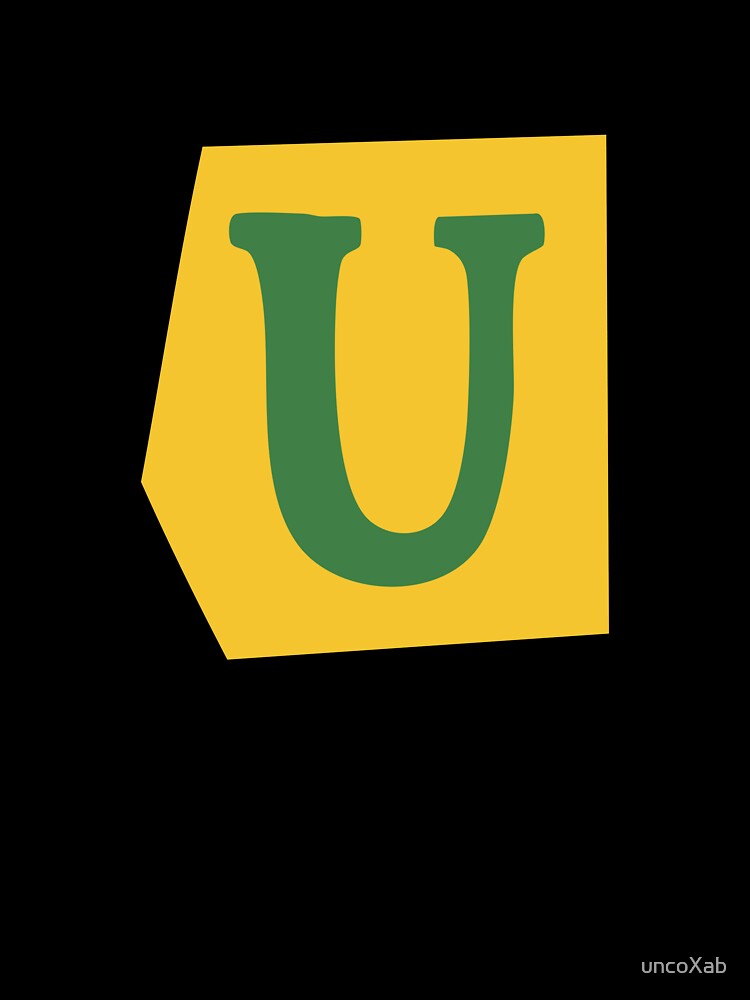 Letter U - Colorful Cutout Paper Collage Alphabet Initial by uncoXab