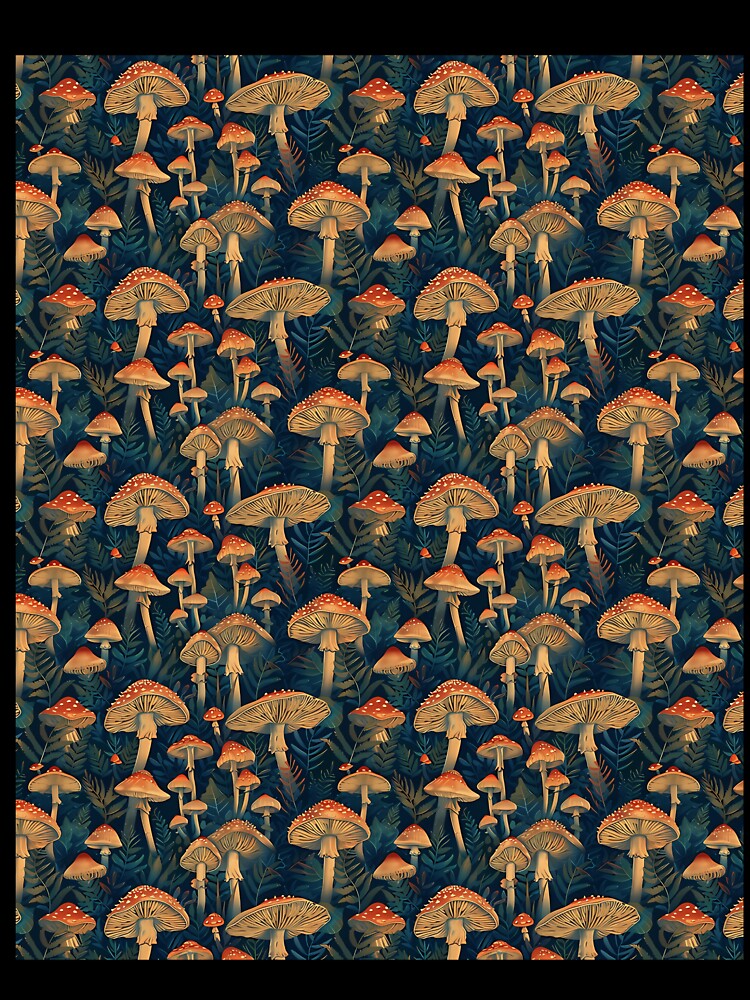 Enchanted Forest Boho Mushrooms by sielmadahurud