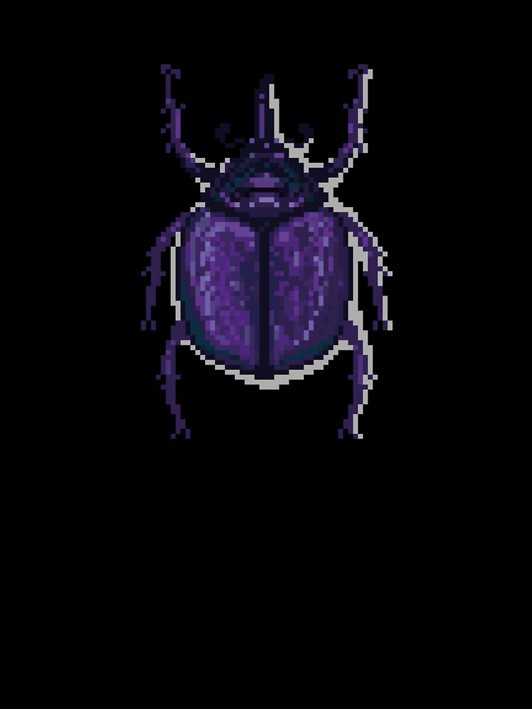 Pixel art beetle nº 54 by Kanistamps