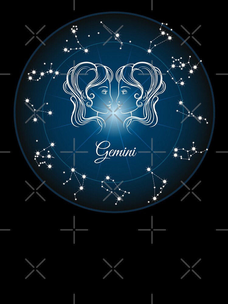 Gemini: Zodiac Constellation Circle Star Sign by WearWolfDesigns