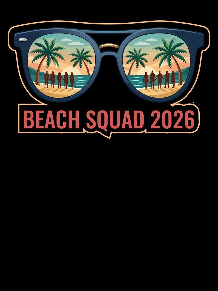 Beach Quad 2026 Summer Surfing Group Vacation Art by PixelWaveBD