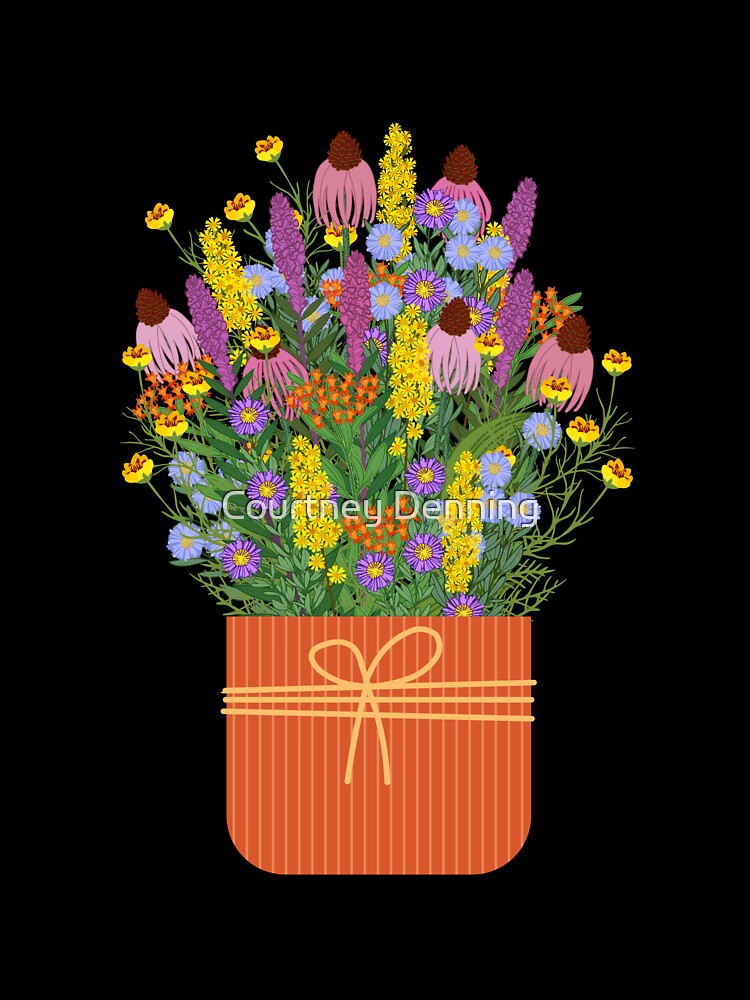 Bouquet of Native Flowers in Ochre by Bittersweet Gardener