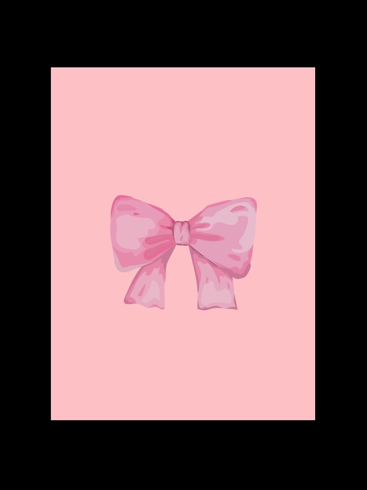 Pink bow by artsbyanna16