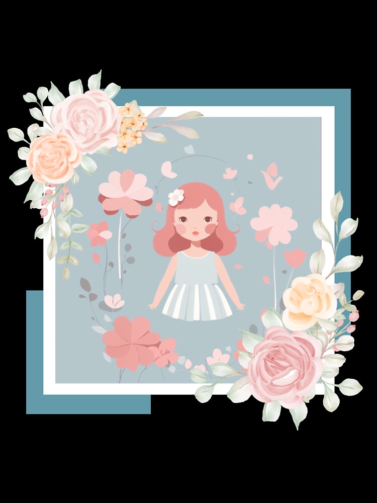 cute girl with pink hair, pastel tones by Piano-pn