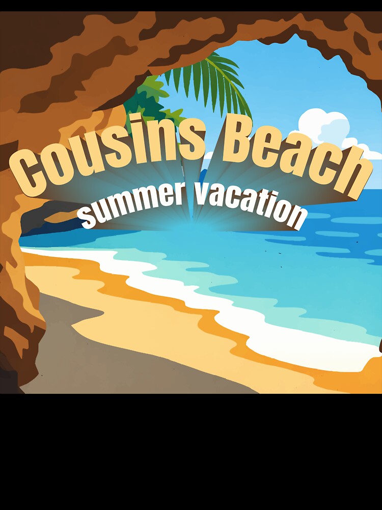Cousins Beach Summer Vacation Tropical Cave View Art by PixelWaveBD