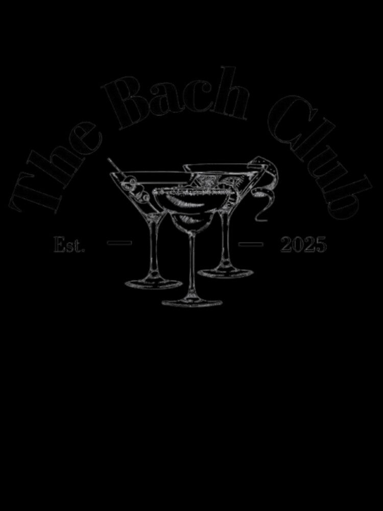 The Bach Club / Chic Bachelorette Cocktail Graphic by ZairDesign