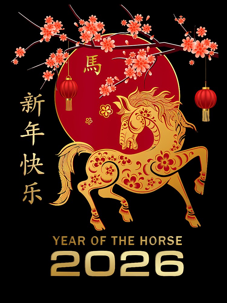 Chinese New Year 2026 Year Of The Horse by KristyCharleen