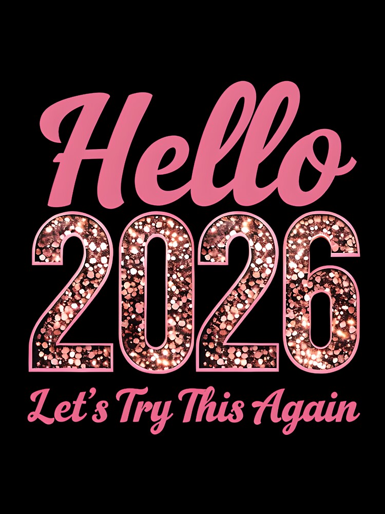 Hello 2026 – Let’s Try This Again (Funny New Year Quote) by GoxyVision