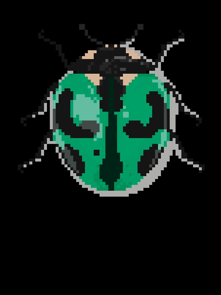 Pixel art beetle nº 029 by Kanistamps
