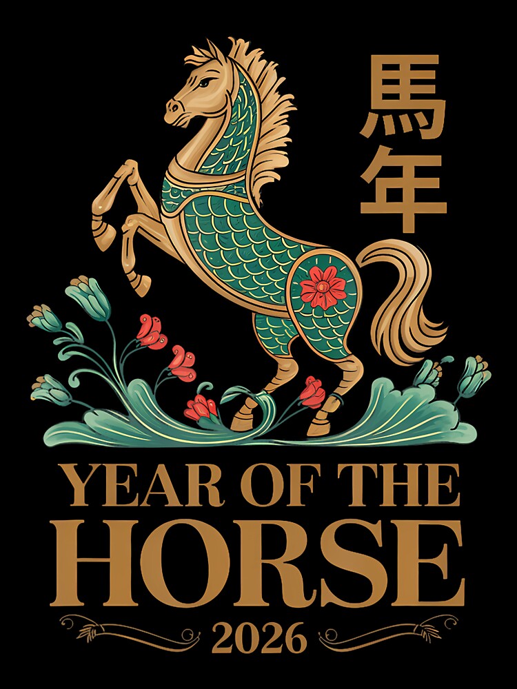 Lunar Chinese Year New Year Of The Horse 1942-2026 Zodiac by pfanodlnazb