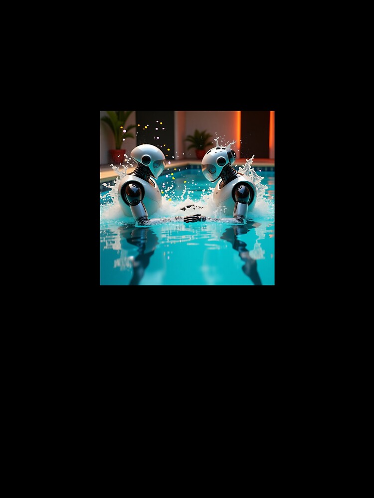 Chaotic Synchronized Swimming Robots – Retro-Futuristic Mayhem by Srahul