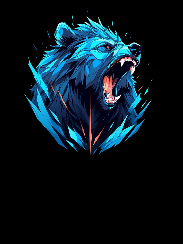 wild bear head by skateras