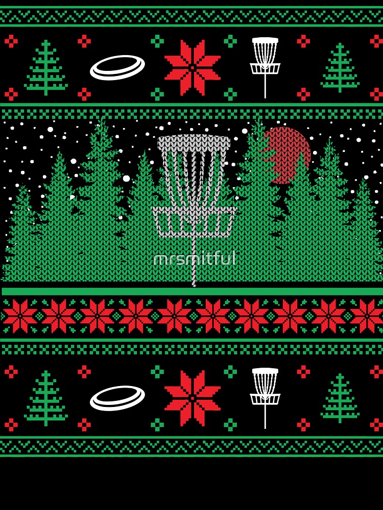 Christmas Disc Golf Frisbee Frolf Ugly Christmas Xmas by mrsmitful