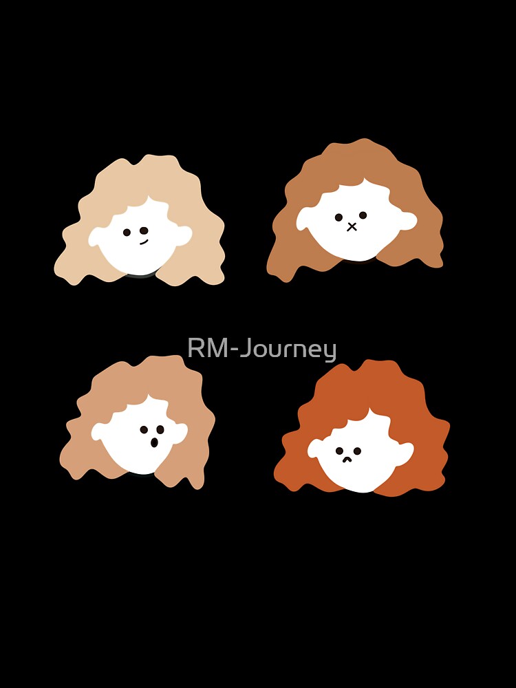 Sweet Girl Drawing Set | Minimalist Cute Art by RM-Journey