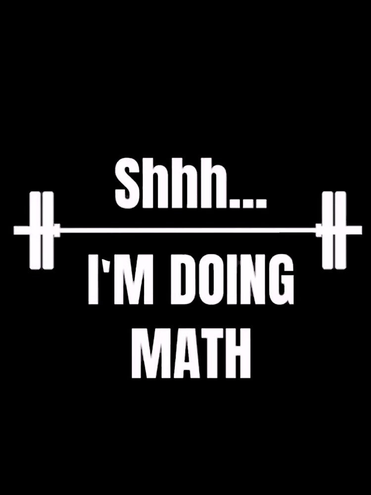 Shhh... I'm doing math shirt- weight lifting- Crossfit- working out Unisex and Women's/Laides sizing-T-shirts or Raglan Baseball by adilchbanishop