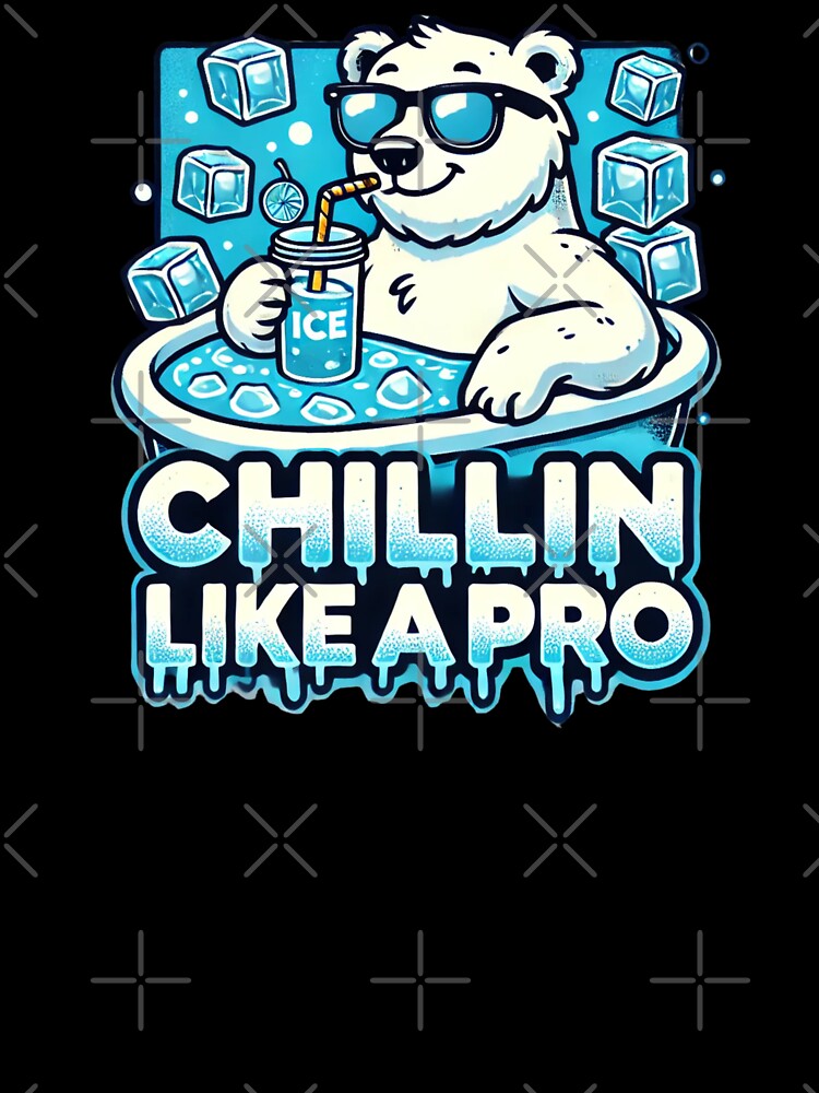 Chillin like a pro Polar Bear design by  Any Mood Designs