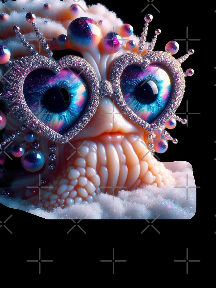 Cosmic Heart Glasses Creature by LujziWorld