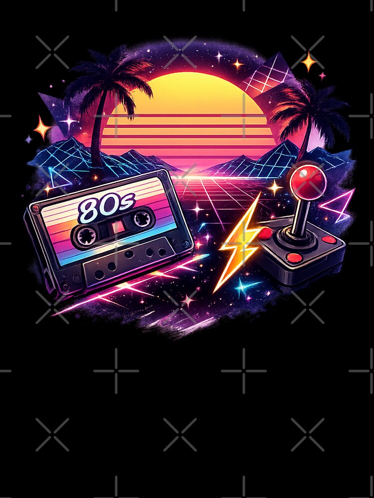 Neon Sunset 80s Retro Vibes by Tadeusz1