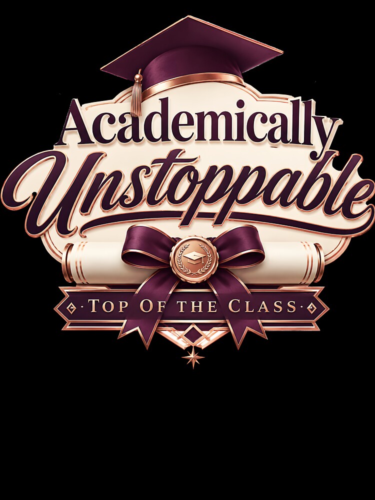 Academically Unstoppable Graduation Emblem by Ned_Studio