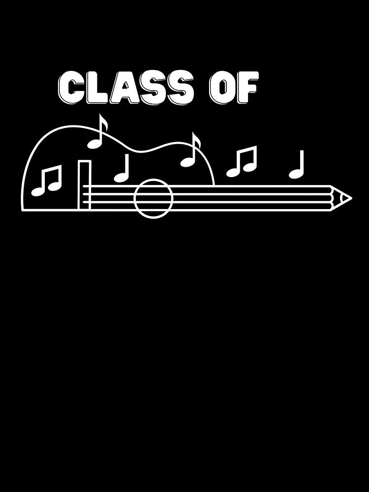 I Rocked Retro black band Class of 2026 (print on dark) by Cottageshop