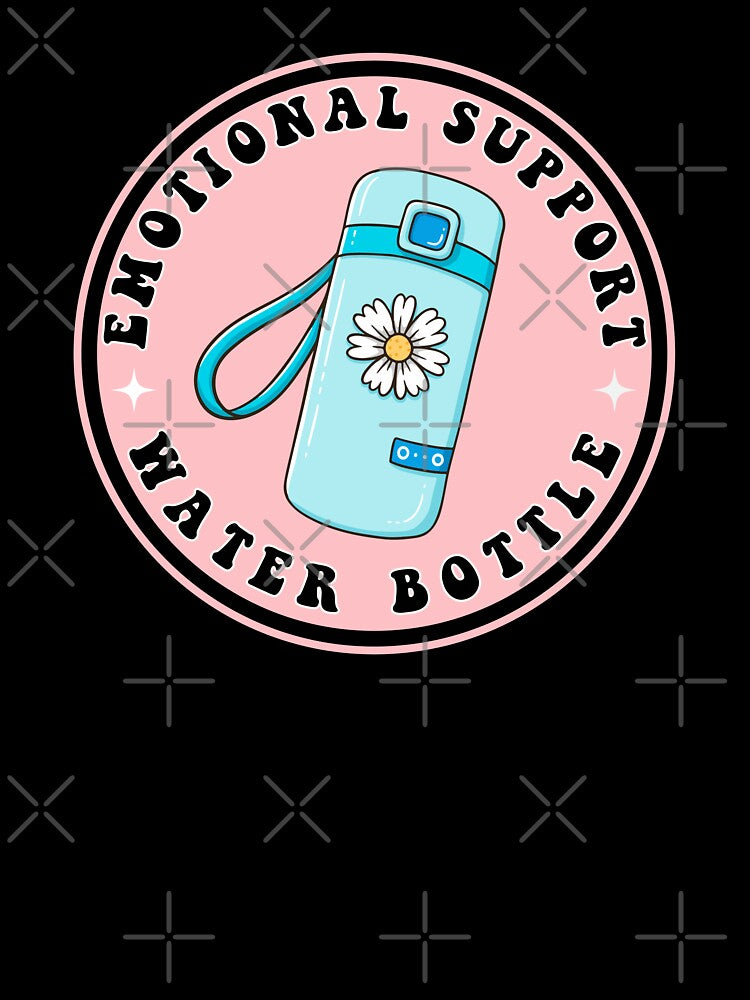 emotional support water bottle - Pink and blue by Ashi17