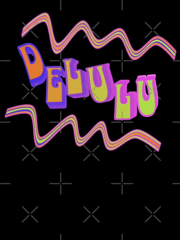 DELULU – Colorful Typography Design | Trend & Internet Slang by VariousGoodies