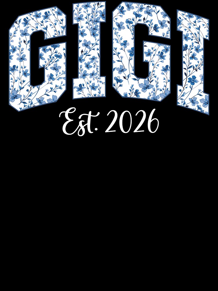 Gigi Est. 2026 New Grandma Shirt Pregnancy Reveal Gift for Gigi First Time Grandma Announcement Tee by LessIsLoud