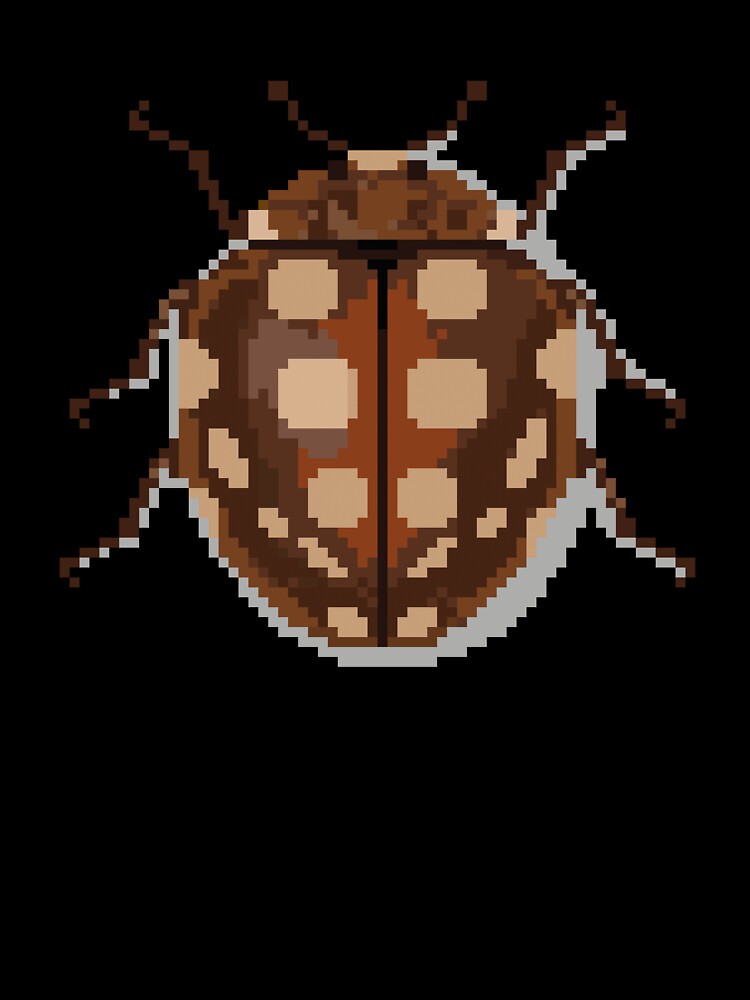 Pixel art beetle nº 026 by Kanistamps