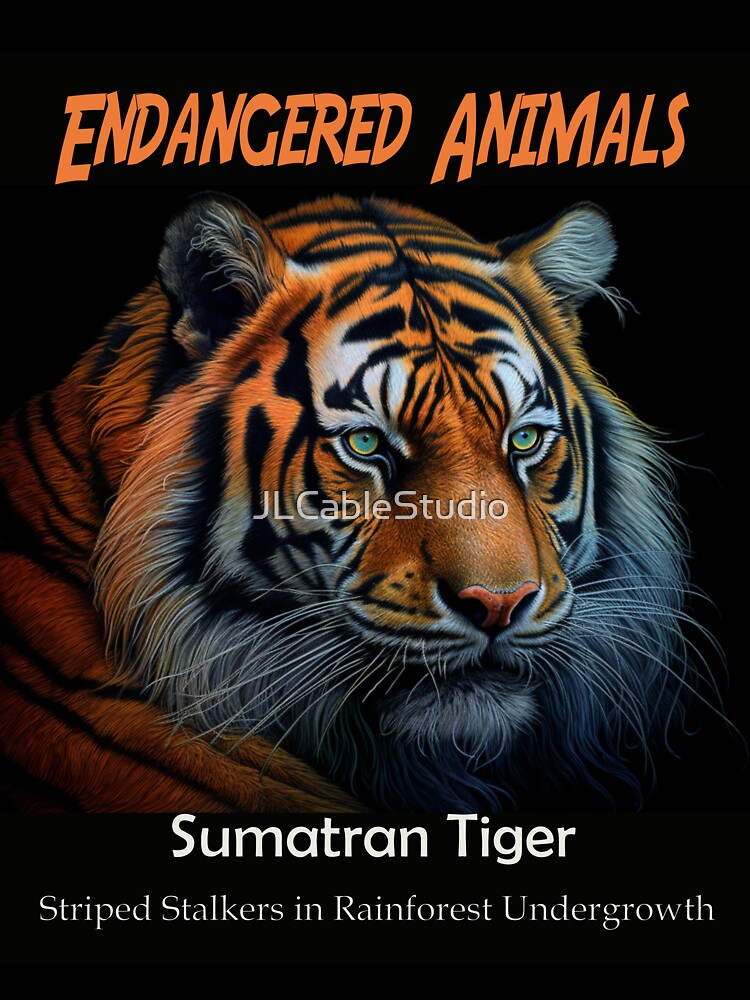 Sumatran Tiger: Striped Stalkers in Rainforest Undergrowth by JLCableStudio