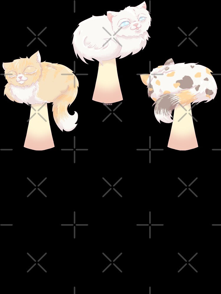 Mushroom Cats by JanGrackle