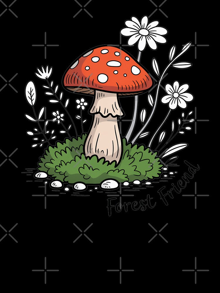 Forest Friend Mushroom Cottagecore Nature Design by MonkiFlipp