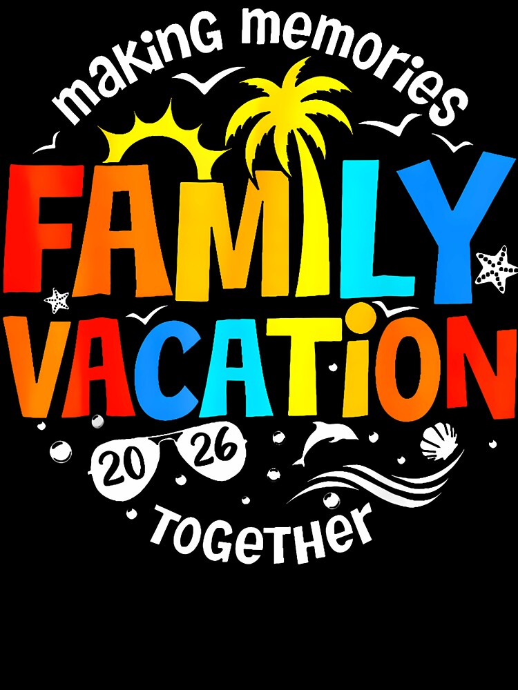 Family Vacation 2026 Beach Matching Family Summer Vacation by Fereskabilon