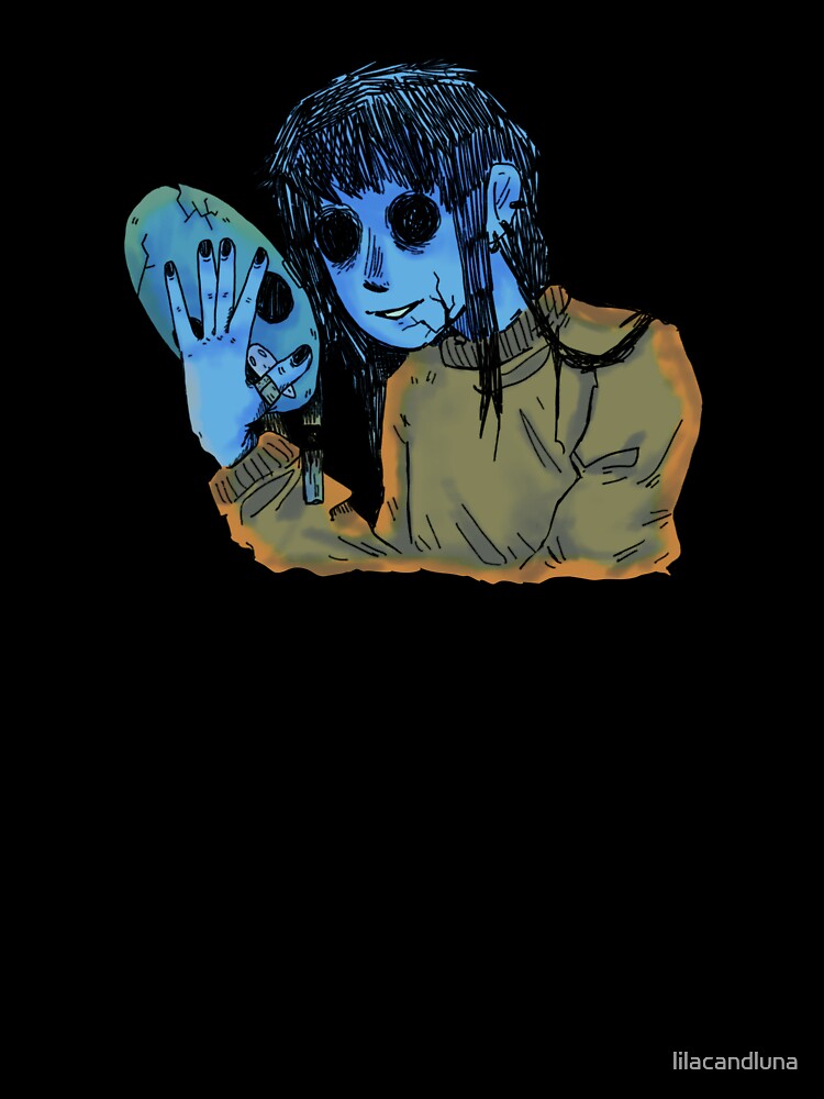 broken mask girl by lilacandluna