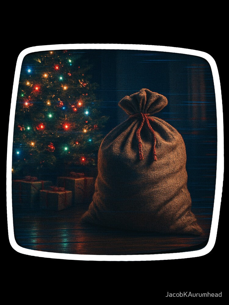 Glitched Xmas CRT – Santa’s Gift Sack – Analog Glitch Nostalgia by JacobKAurumhead
